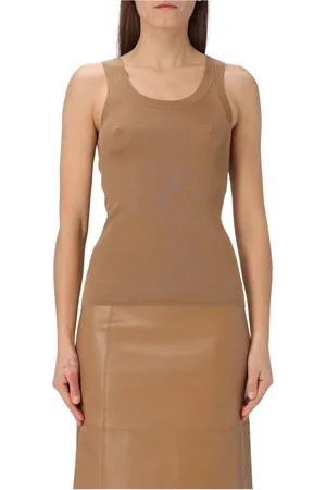 Max Mara Dames, Tops, Bruin, Maat: L Kasjmier