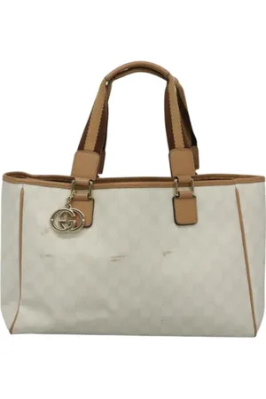 Gucci Dames, Pre-owned, Wit, Maat: ONE Size Leer