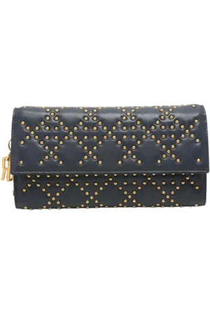 Dior Dames, Pre-owned, Blauw, Maat: ONE Size Leer