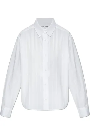 Samsøe Samsøe Dames, Blouses & Shirts, Wit, Maat: S Katoen