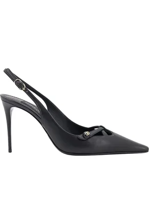 Dolce & Gabbana Dames, Schoenen, Zwart, Maat: 38 1/2 EU Leer