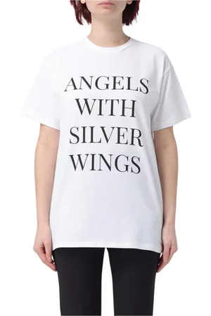 Elisabetta Franchi Dames, Tops, Wit, Maat: M Katoen