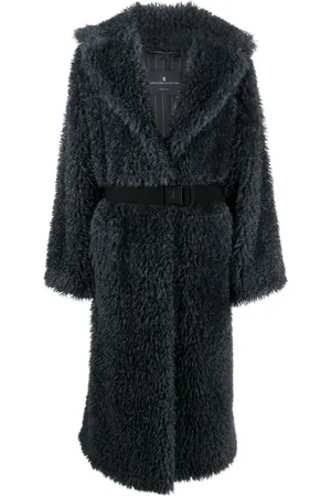 ERMANNO SCERVINO Dames, Mantels, Grijs, Maat: S Wol