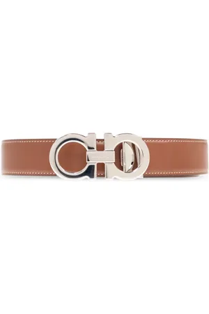 Salvatore Ferragamo Heren, Accessoires, Bruin, Maat: 115 CM Leer