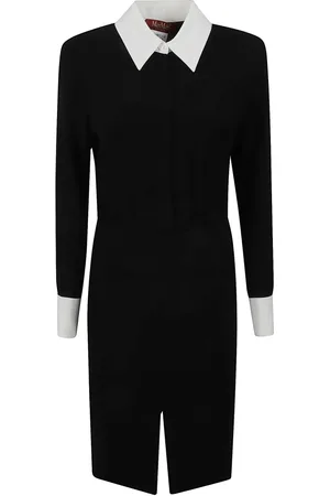 Max Mara Dames, Jurken, Zwart, Maat: 2XS Poliester