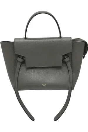 Céline Dames, Pre-owned, Grijs, Maat: ONE Size Leer