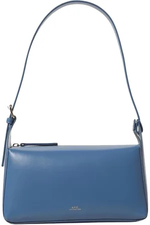 A.P.C. Dames, Tassen, Blauw, Maat: ONE Size Leer