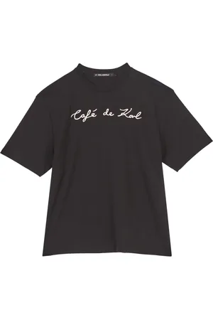 Karl Lagerfeld Dames, Tops, Zwart, Maat: XS Katoen