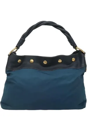 Prada Dames, Pre-owned, Blauw, Maat: ONE Size Nylon