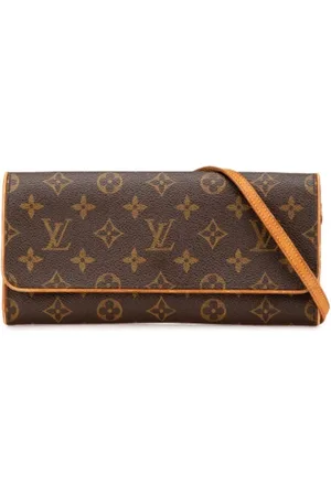 LOUIS VUITTON Dames, Pre-owned, Bruin, Maat: ONE Size Zijde