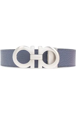 Salvatore Ferragamo Heren, Accessoires, Grijs, Maat: 95 CM Leer