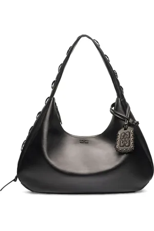 Ganni Dames, Tassen, Zwart, Maat: ONE Size Leer
