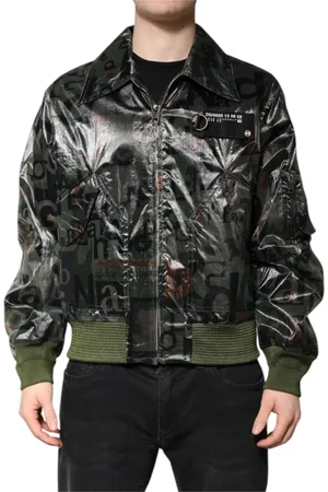 Dolce & Gabbana Heren, Jassen, Groen, Maat: L Nylon