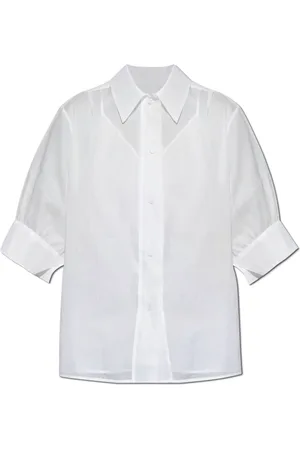 Jil Sander Dames, Blouses & Shirts, Wit, Maat: S Katoen