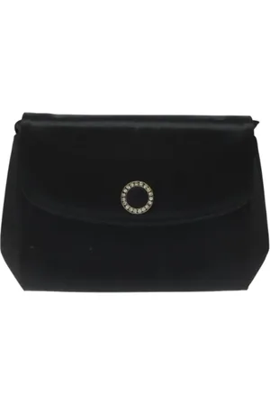 Salvatore Ferragamo Dames, Pre-owned, Zwart, Maat: ONE Size Satijn