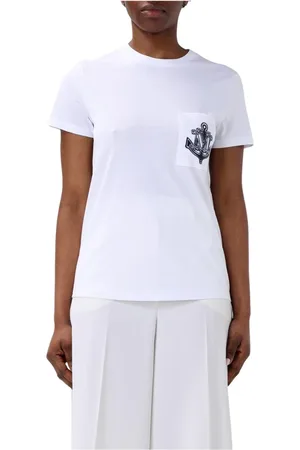 Max Mara Dames, Tops, Wit, Maat: XS Katoen