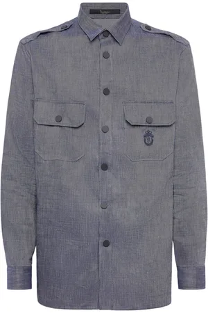BILLIONAIRE Heren, Overhemden, Blauw, Maat: 3XL