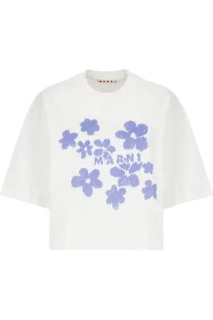 Marni Dames, Tops, Wit, Maat: 2XS Katoen