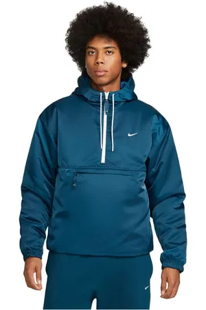Nike Heren, Jassen, Blauw, Maat: S Satijn