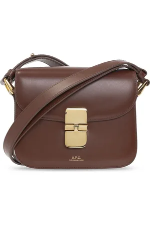 A.P.C. Dames, Tassen, Bruin, Maat: ONE Size Leer