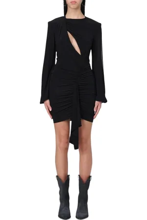 Isabel Marant Dames, Jurken, Zwart, Maat: S Viscose