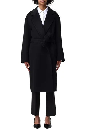 Max Mara Dames, Mantels, Zwart, Maat: S