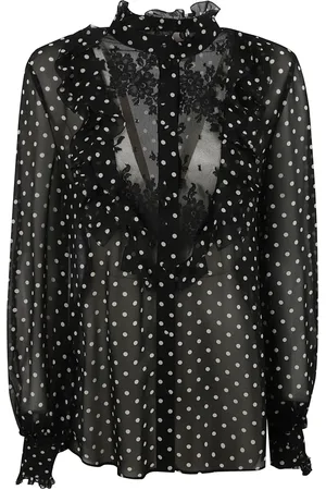 VALENTINO GARAVANI Dames, Blouses & Shirts, Zwart, Maat: XS