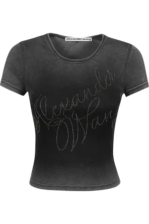 Alexander Wang Dames, Tops, Zwart, Maat: XS Katoen