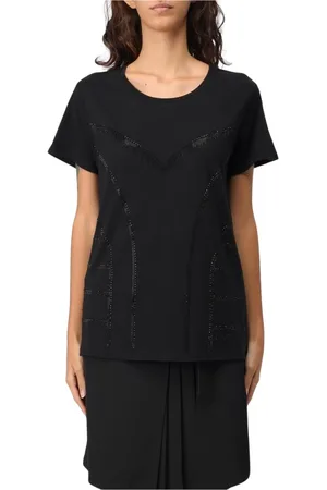 Liu Jo Dames, Tops, Zwart, Maat: XS Katoen