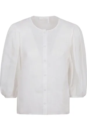 Chloé Dames, Blouses & Shirts, Wit, Maat: 2XS