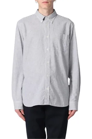 Woolrich Heren, Overhemden, Blauw, Maat: L Katoen