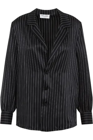 Saint Laurent Dames, Blouses & Shirts, Zwart, Maat: M Zijde