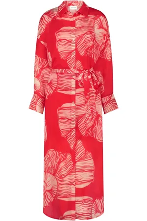 Fabienne Chapot Dames, Jurken, Rood, Maat: 2XL Katoen