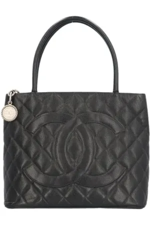CHANEL Dames, Pre-owned, Zwart, Maat: ONE Size Leer