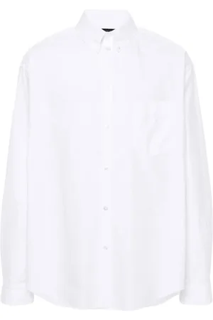 Balenciaga Heren, Overhemden, Wit, Maat: L Katoen