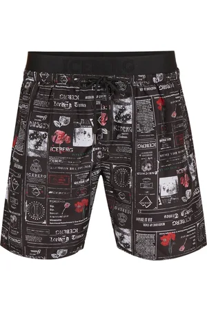 Iceberg Heren, Badkleding, Zwart, Maat: L
