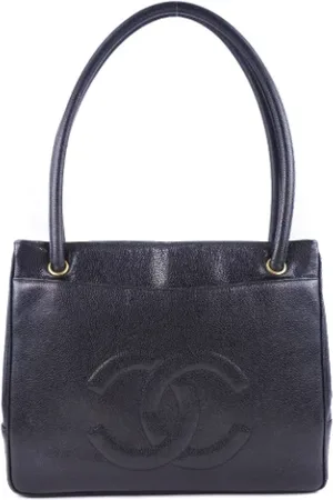 CHANEL Dames, Pre-owned, Zwart, Maat: ONE Size Leer