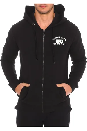 North Sails Heren, Sweatshirts & Hoodies, Zwart, Maat: S Katoen