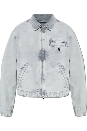Carhartt Dames, Jassen, Grijs, Maat: S Denim