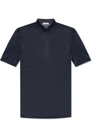 Moncler Heren, Tops, Blauw, Maat: M Linnen