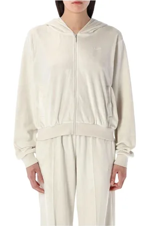 Nike Dames, Sweatshirts & Hoodies, Wit, Maat: L Velours