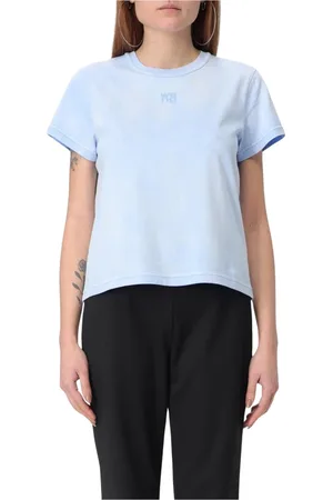 Alexander Wang Dames, Tops, Blauw, Maat: S Katoen