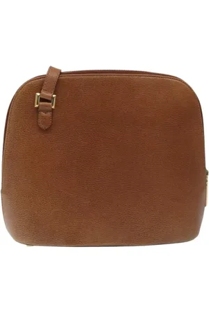 Salvatore Ferragamo Dames, Pre-owned, Bruin, Maat: ONE Size Leer
