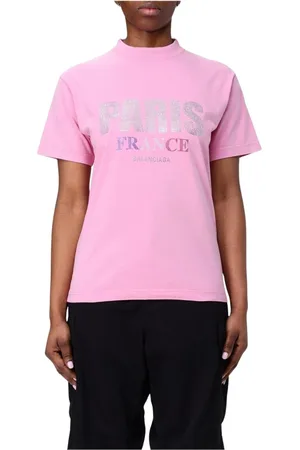 Balenciaga Dames, Tops, Roze, Maat: XS Katoen