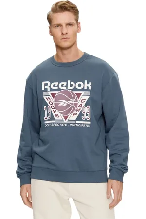 Reebok Heren, Sweatshirts & Hoodies, Blauw, Maat: L
