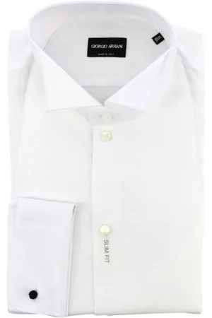 Giorgio Armani Heren, Overhemden, Wit, Maat: XL