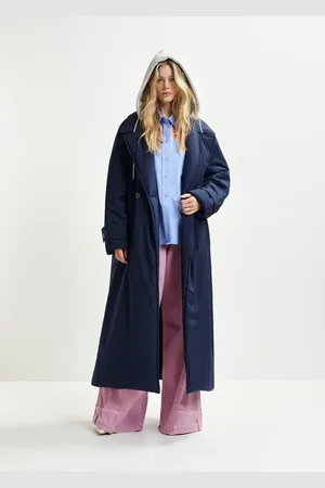 Essentiel Antwerp Dames, Mantels, Blauw, Maat: S