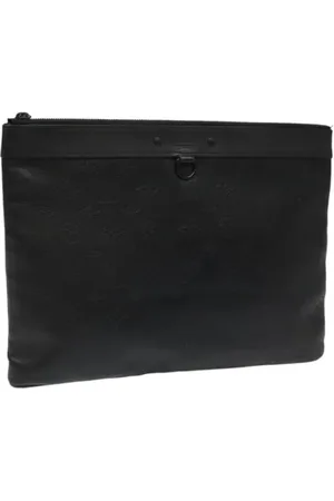 LOUIS VUITTON Dames, Pre-owned, Zwart, Maat: ONE Size Leer