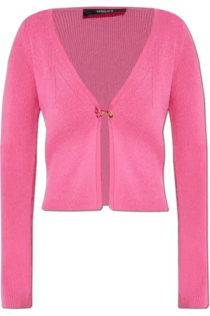 VERSACE Dames, Truien, Roze, Maat: XS Viscose