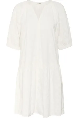 Soaked in Luxury Dames, Jurken, Wit, Maat: 2XL Viscose